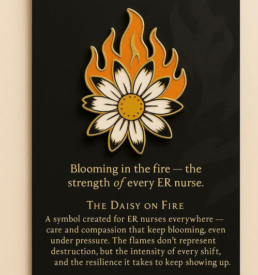 Daisy On Fire Pin